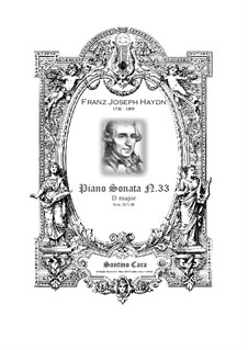 Sonata for Piano No.34 in D Major, Hob.XVI/33: For a single performer by Joseph Haydn