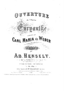 Overture: For piano by Carl Maria von Weber