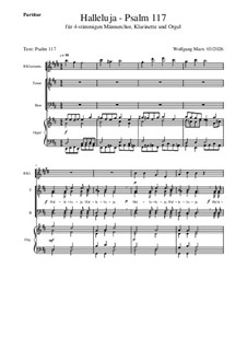 Halleluja – Psalm 117: Männerchor by Wolfgang Marx