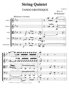 Humorous Tango: For string quintet by Edward Kalendar
