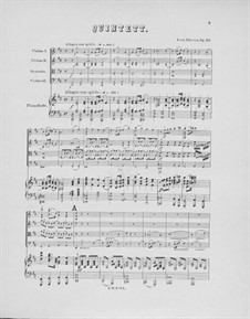 Piano Quintet in D Major, Op.20: Piano Quintet in D Major by Ferdinand Thieriot