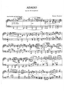 Symphony No.7 in E Major, WAB 107: Movement II. Version for piano by Anton Bruckner