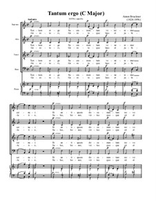 Four Tantum ergo, WAB 41: No.2 in C Major by Anton Bruckner