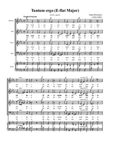 Four Tantum ergo, WAB 41: No.1 in E Flat Major by Anton Bruckner