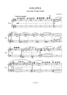 Galatea from the 'Violets Suite': Galatea from the 'Violets Suite' by Lena Orsa