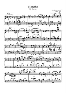 Mazurka für Klavier: Mazurka für Klavier by Ferdinand Praeger