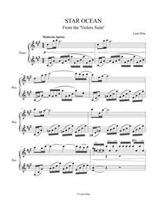 Star Ocean from the 'Violets Suite': Star Ocean from the 'Violets Suite' by Lena Orsa