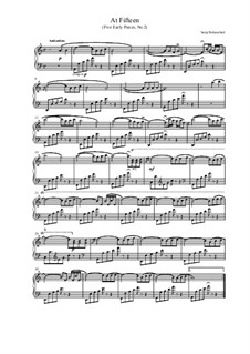 At Fifteen (Five Early Pieces): No.2 by Seraj Rohanifard