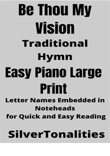 Piano version: Easy large print by folklore