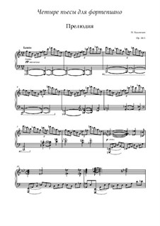 Four pieces for piano, Op.24: Four pieces for piano by Nikita Kadomtsev