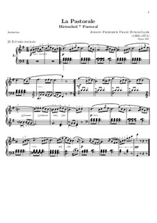 No.3 Pastorale: For piano by Johann Friedrich Burgmüller