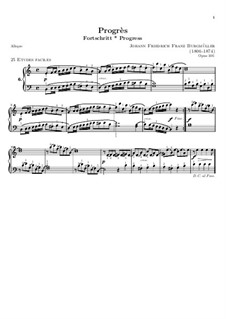 No.6 Progrès (Progress): For piano by Johann Friedrich Burgmüller