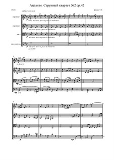 String Quartet No.2, Oр.42: Andante by Taras Brazhko
