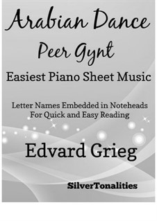 Suite No.2. Arabian Dance: For easiest piano by Edvard Grieg