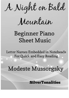 Night on Bald Mountain: For beginner piano by Modest Mussorgsky