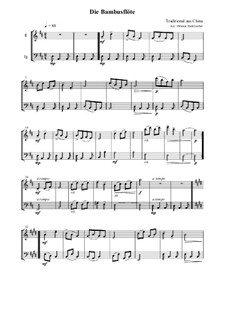Die Bambusflöte: For flute and bassoon by folklore