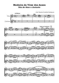 Muiñeira da Virxe dos Anxos: Dúo de óboe e clarinete by José Ramón Córdoba Rodríguez