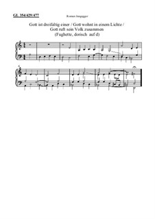 Gott ruft sein Volk zusammen (Fughette, dorisch auf d): Gott ruft sein Volk zusammen (Fughette, dorisch auf d) by Roman Jungegger