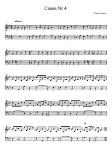 Canon No.4: For Violin and Violoncello by Olexiy Suslov