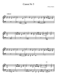 Canon No.5: For Piano by Olexiy Suslov