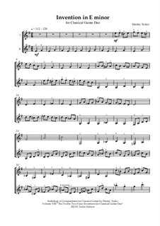 Invention in E minor: Invention in E minor by Dmitry Teslov