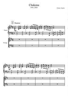 Chakona: For Piano and String orchestra by Olexiy Suslov