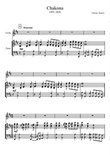 Chakona: For Violin and Piano by Olexiy Suslov