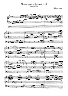 Prelude for Organ in A Minor, BuxWV 153: For a single performer by Dietrich Buxtehude