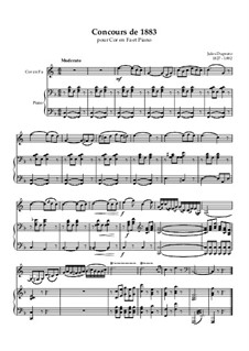 Concours de 1883 pour Cor en Fa et Piano: Concours de 1883 pour Cor en Fa et Piano by Jules Duprato
