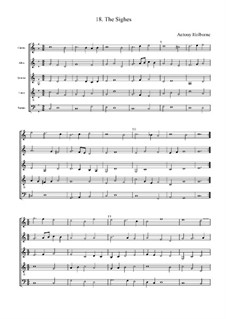 The Sighes: Full score by Anthony Holborne