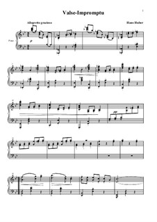 Valse-Impromptu for Piano: Valse-Impromptu for Piano by Hans Huber