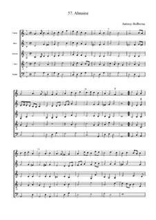 Almaine: Full score by Anthony Holborne