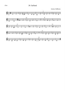 Galliard in G Major for Strings: Altus by Anthony Holborne