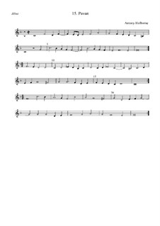Pavan in F Major for Strings: Altus by Anthony Holborne