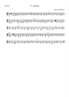 Almaine: Quintus by Anthony Holborne