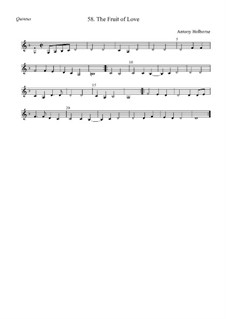 The Fruit of Love: Quintus by Anthony Holborne