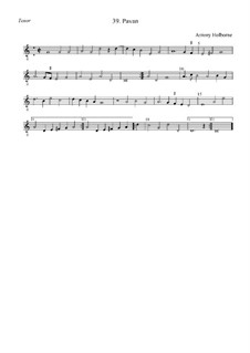 Pavan in G Major for Strings: Tenor by Anthony Holborne