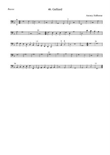 Galliard for Strings (F Major): Bassus by Anthony Holborne