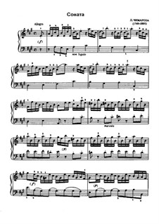 Sonata in A Major: For piano by Domenico Cimarosa