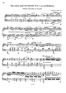 Cadenzas, Op.87: No.3 to Movement I of Piano Concerto No.3 by Beethoven by Carl Reinecke