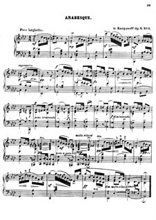 Arabesques for Piano, Op.6: Arabesque No.8 by Genari Karganoff