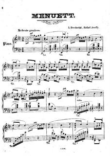 Minuet (Piano version): For a single performer by Luigi Boccherini