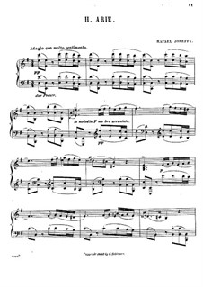 Aria in E Minor: Aria in E Minor by Rafael Joseffy