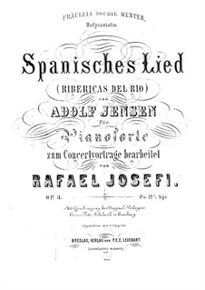 Transcription on Spanish Song by A. Jensen, Op.3: Transcription on Spanish Song by A. Jensen by Rafael Joseffy