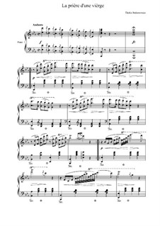 La priere d'une vierge (A Maiden's Prayer): For piano (high quality sheet music) by Tekla Bądarzewska-Baranowska