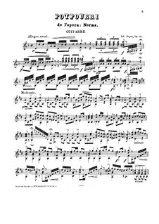 Potpourri on Themes from 'Norma' by Bellini, Op.19: Potpourri on Themes from 'Norma' by Bellini by Eduard Bayer