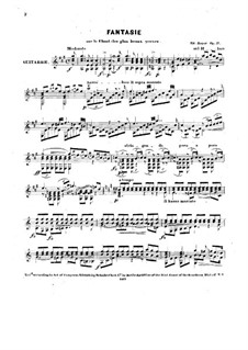 Fantasia in A Major, Op.17: For guitar by Eduard Bayer