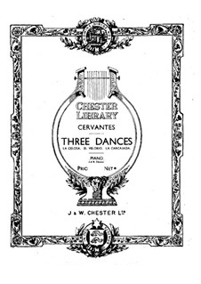 Three Dances for Piano: Three Dances for Piano by Ignacio Cervantes