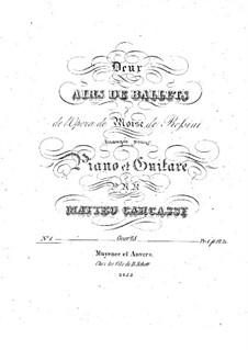 Arias on Themes from 'Mosè in Egitto' by Rossini, Op.28: No.1 – parts by Matteo Carcassi