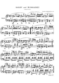 Galop and Eight Ecossaises, D.735: For piano by Franz Schubert